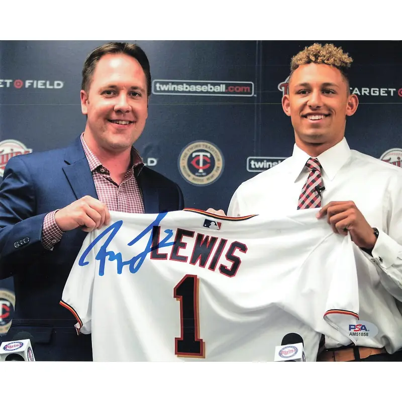 ROYCE LEWIS signed 8x10 photo PSA/DNA Minnesota Twins Autographed