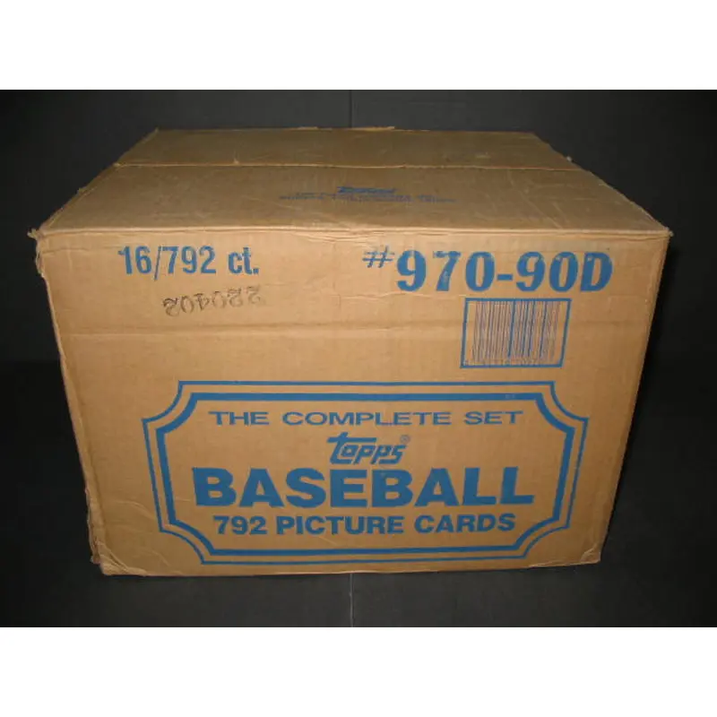 1990 Topps Baseball Factory Set Case (RWB) (16 Sets)