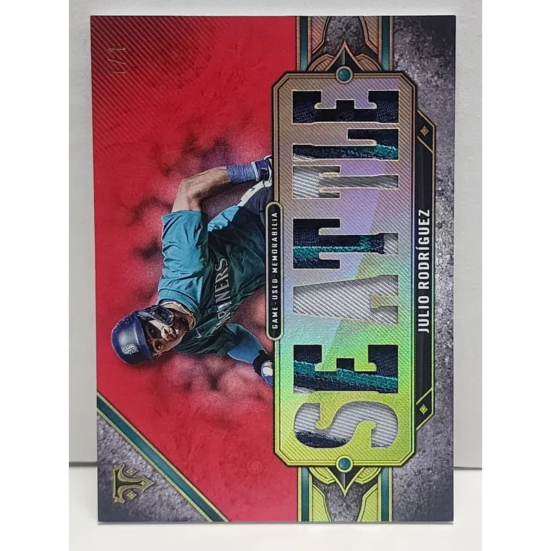 Julio Rodriguez 2024 Topps Triple Threads 1/1 Seattle Patch