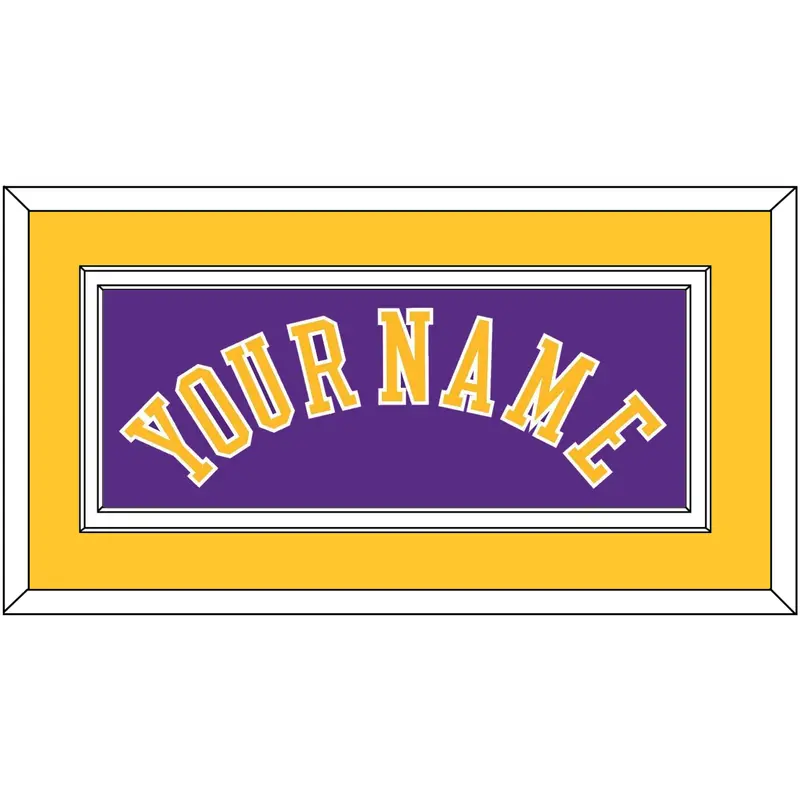 Los Angeles Name - Road Purple (1997-1999) - Double Mat 3