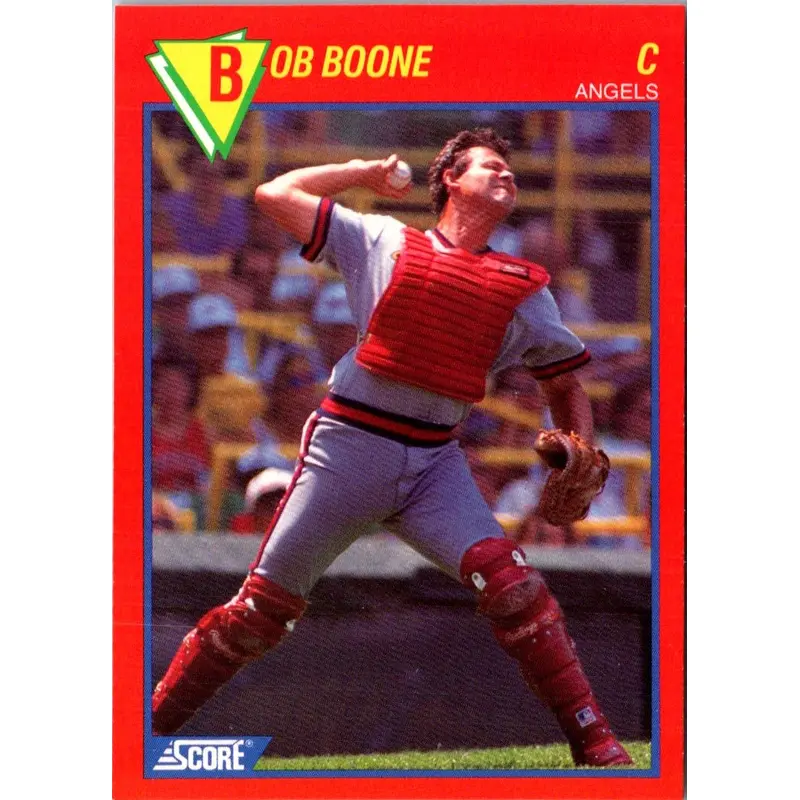 1989 Score Baseball's 100 Hottest Players Bob Boone #81
