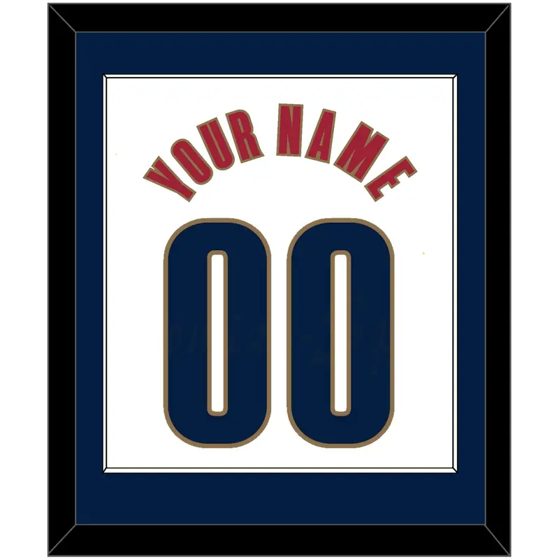 Cleveland Name & Number - Home White (2003-2010) - Single Mat 2
