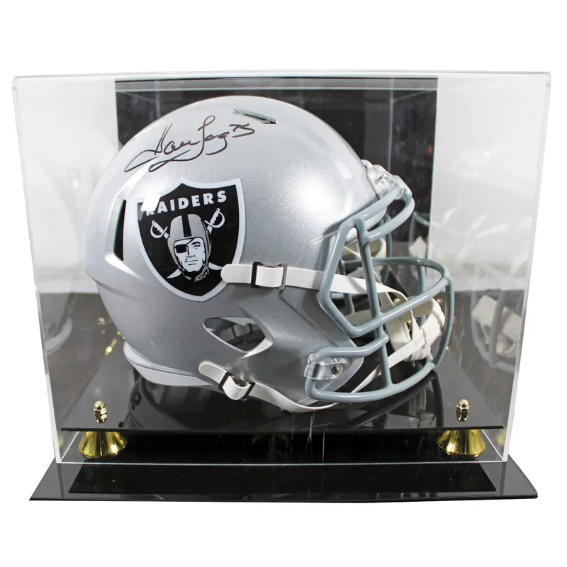 Raiders Howie Long Signed Full Size Speed Rep Helmet W/ Case BAS Witnessed
