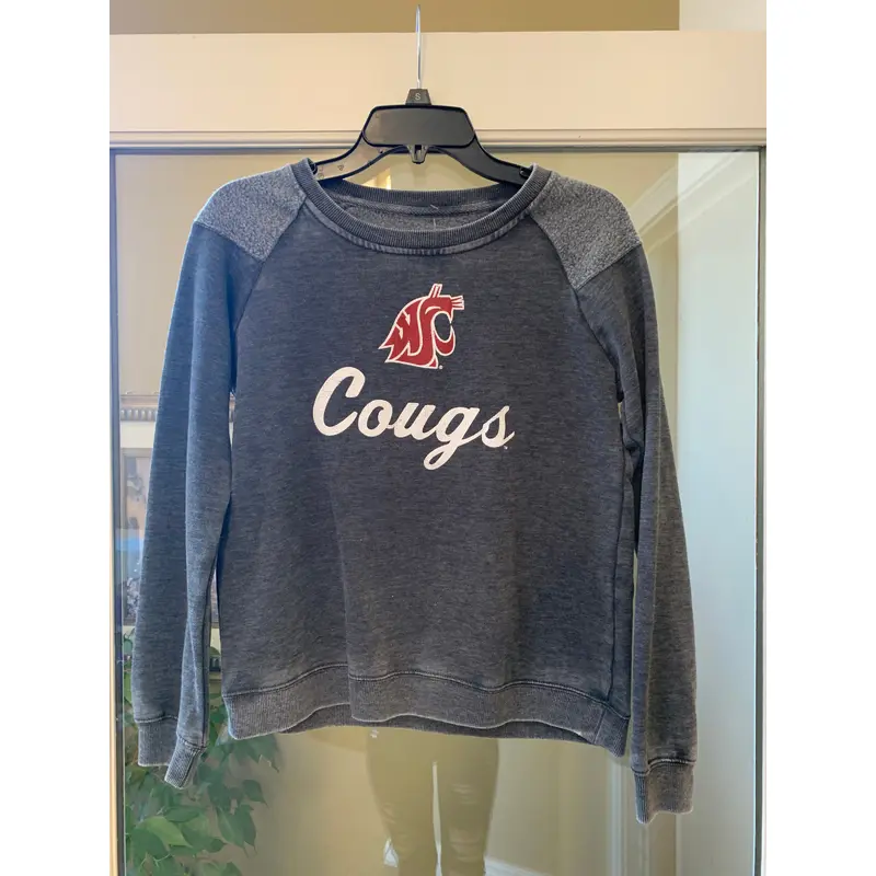 Womens "Coug" Grey Crewneck