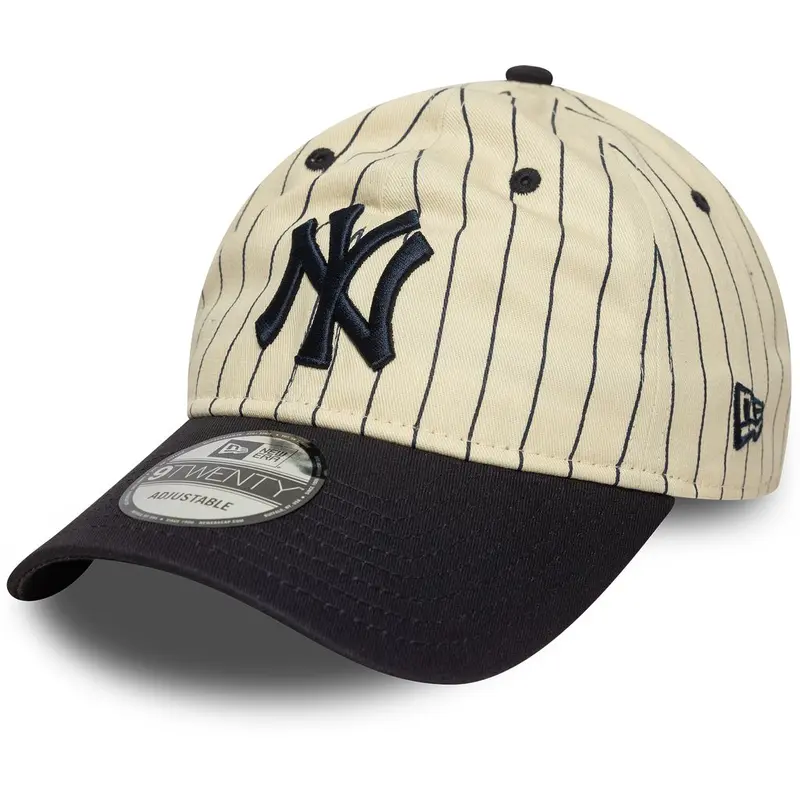 New Era - 9TWENTY - Pinstripe - New York Yankees - Off White/Navy