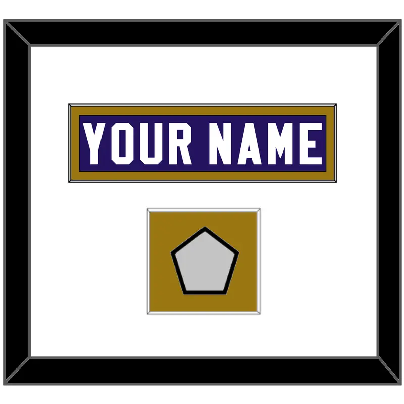 Baltimore Nameplate & Super Bowl Jersey Patch - Home Purple - Single Mat 1