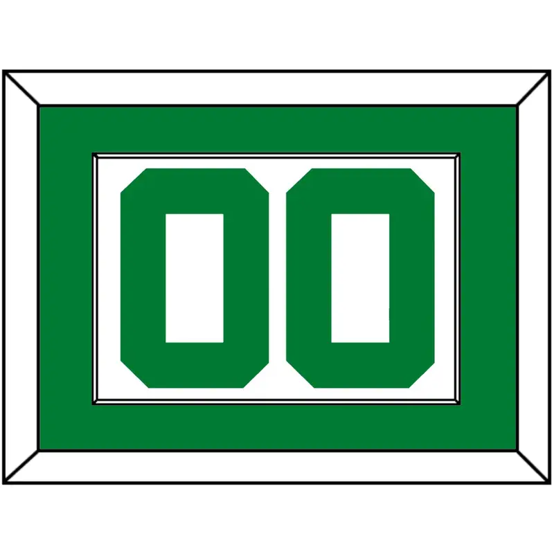 Boston Number - Home White (1972-2018) - Single Mat 1