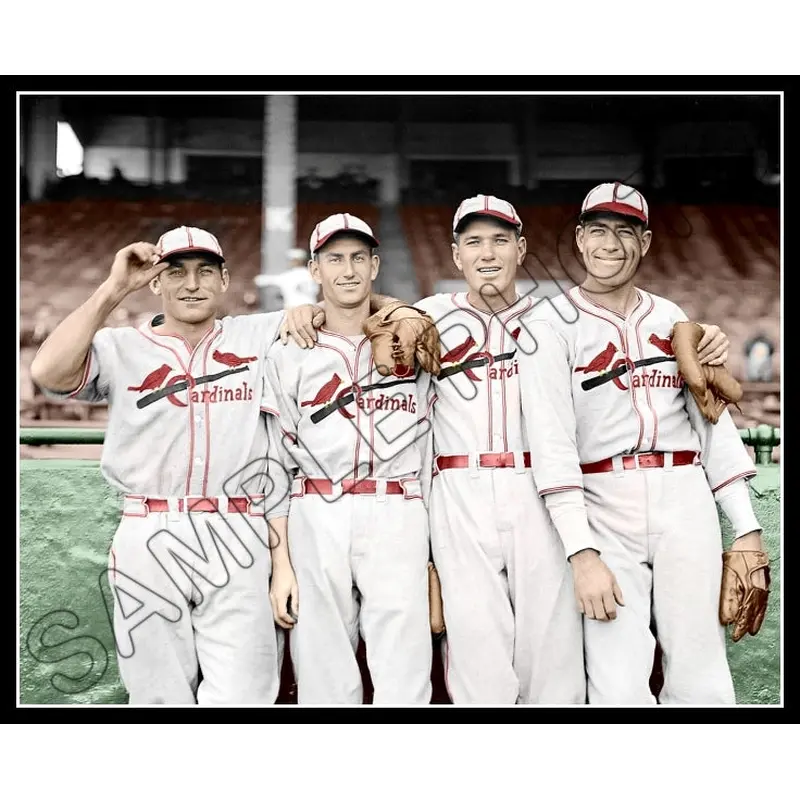 Dizzy Dean Daffy Dean Colorized 8X10 Photo - 1936 Cardinals Stu Pepper Martin - 1688