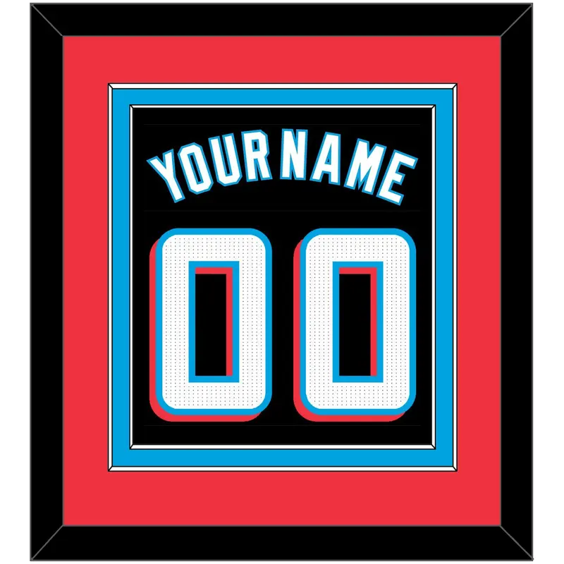 Miami Name & Number - Alternate Black - Double Mat 4