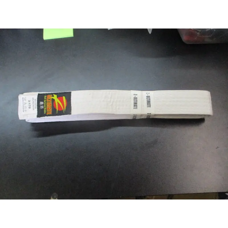 Used Ultimate Self Defense Studios White Belt Size 3/170