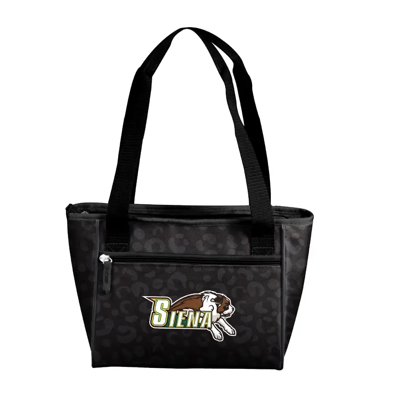 Siena College Leopard Print 16 Can Cooler Tote