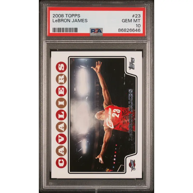 LeBron James 2008 Topps #23 PSA 10 Gem Mint 6646