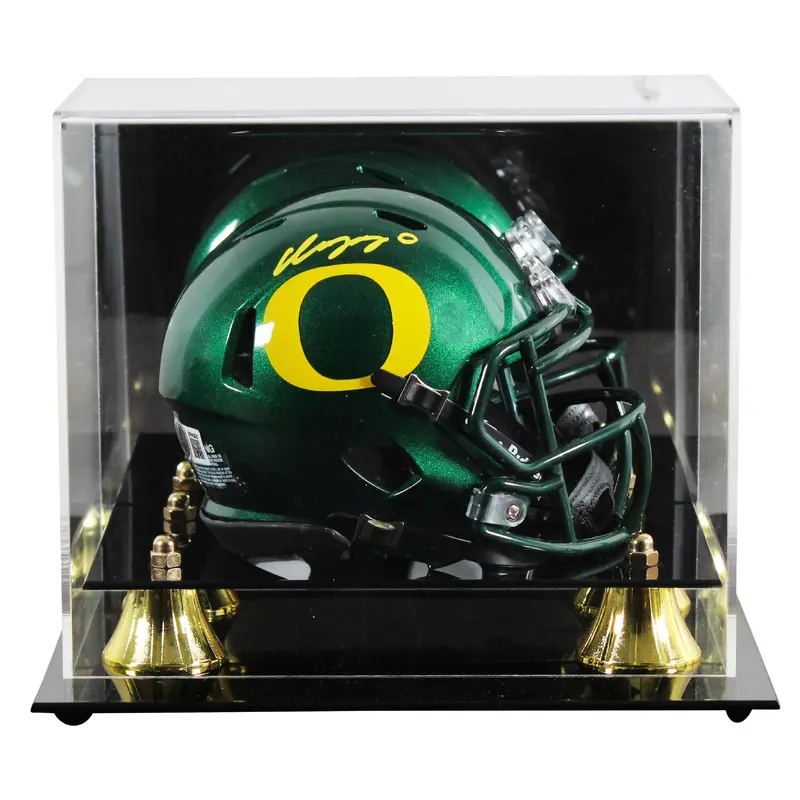 Oregon Christian Gonzalez Signed Speed Mini Helmet W/ Case BAS Witnessed