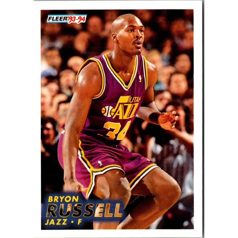 1993 Fleer Bryon Russell #389 Rookie