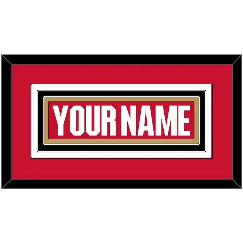 Ottawa Nameplate - Home Red (2017-2020) - Triple Mat 2