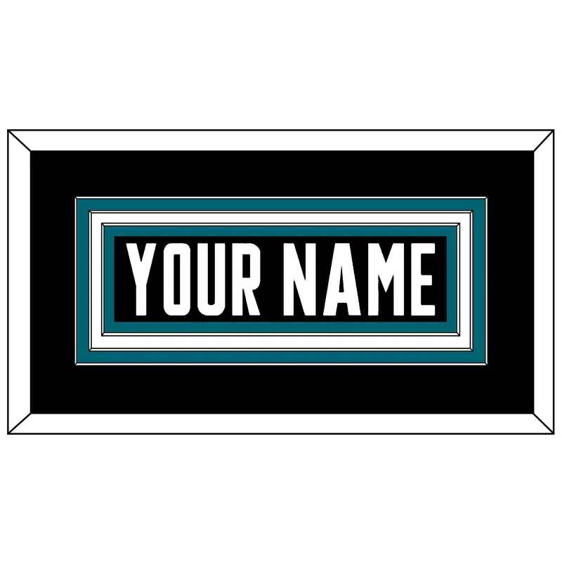 San Jose Nameplate - Alternate Black - Triple Mat 1