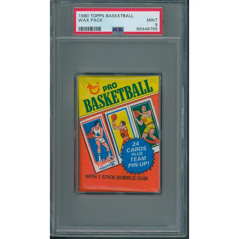 1980 1980/81 Topps Basketball Unopened Wax Pack PSA 9 *6755