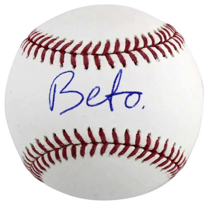 Beto O'Rourke Authentic Signed Oml Baseball Presidential Candidate BAS #H13117