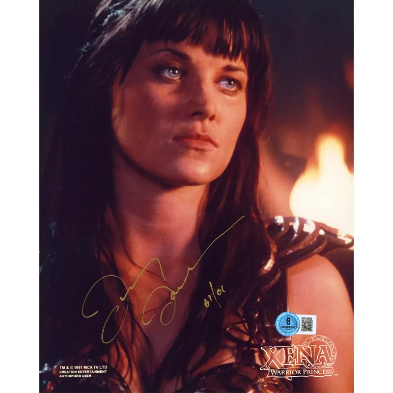 Lucy Lawless Xena Warrior Princess Authentic Signed 8x10 Photo BAS #BR43988
