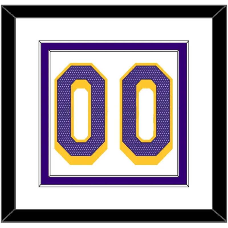 Los Angeles Number - White Association - Double Mat 2