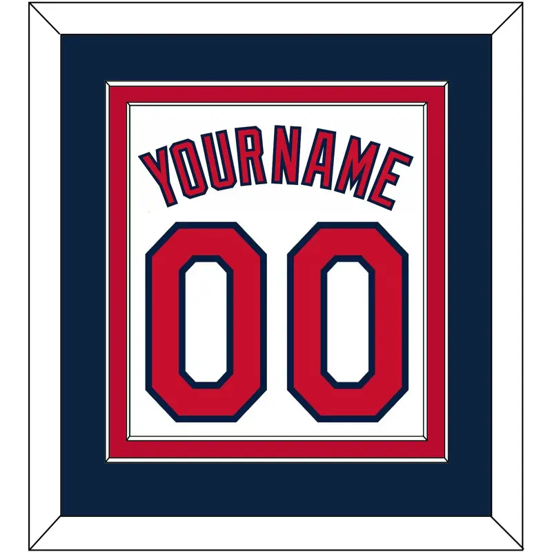Cleveland Name & Number - Home White (2012-2021) - Double Mat 3