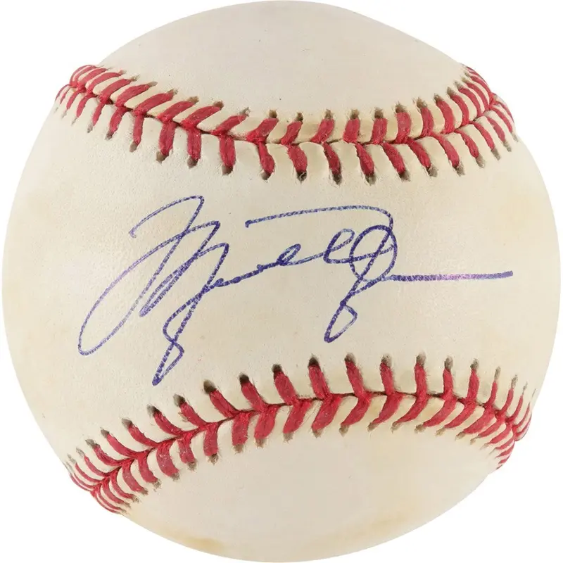 Michael Jordan Signed 1990's American League Baseball PSA DNA COA