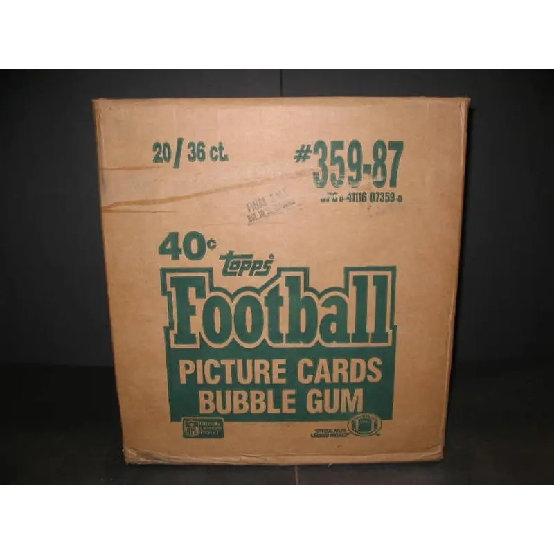 1987 Topps Football Unopened Wax Case (20 Box) (Authenticate)