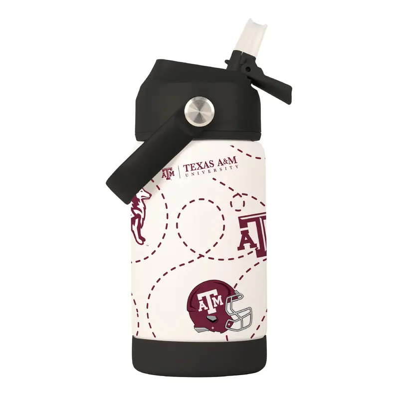 Texas A&M 12oz Mascot SS Kids Bottle
