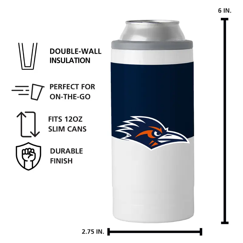 Texas-San Antonio 12oz Colorblock Slim Can Coolie