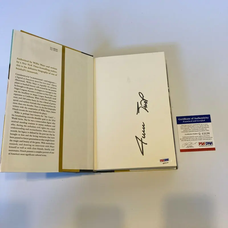 Willie Mays Signed Autographed Book The Life The Legend PSA DNA COA