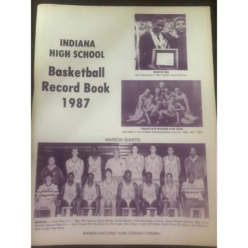 1987 Indiana High School Basketball Record Book