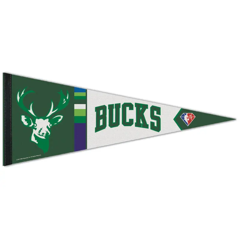 Milwaukee Bucks NBA 75th Anniversary City Edition Premium Felt Pennant - Wincraft