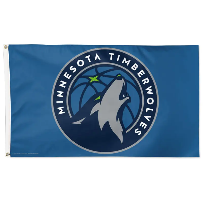 Minnesota Timberwolves Official NBA Basketball Team Deluxe 3'x5' Flag - Wincraft Inc.