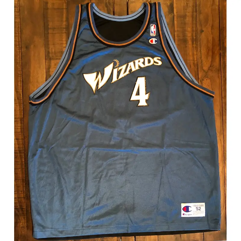 Washington Wizards Chris Webber Champion Jersey 52 XXL