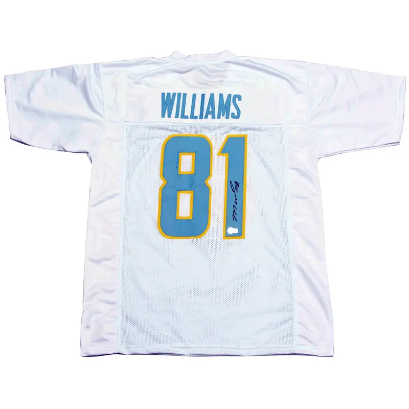 Mike Williams Autographed Los Angeles Chargers (White #81) Custom Jersey - Beckett