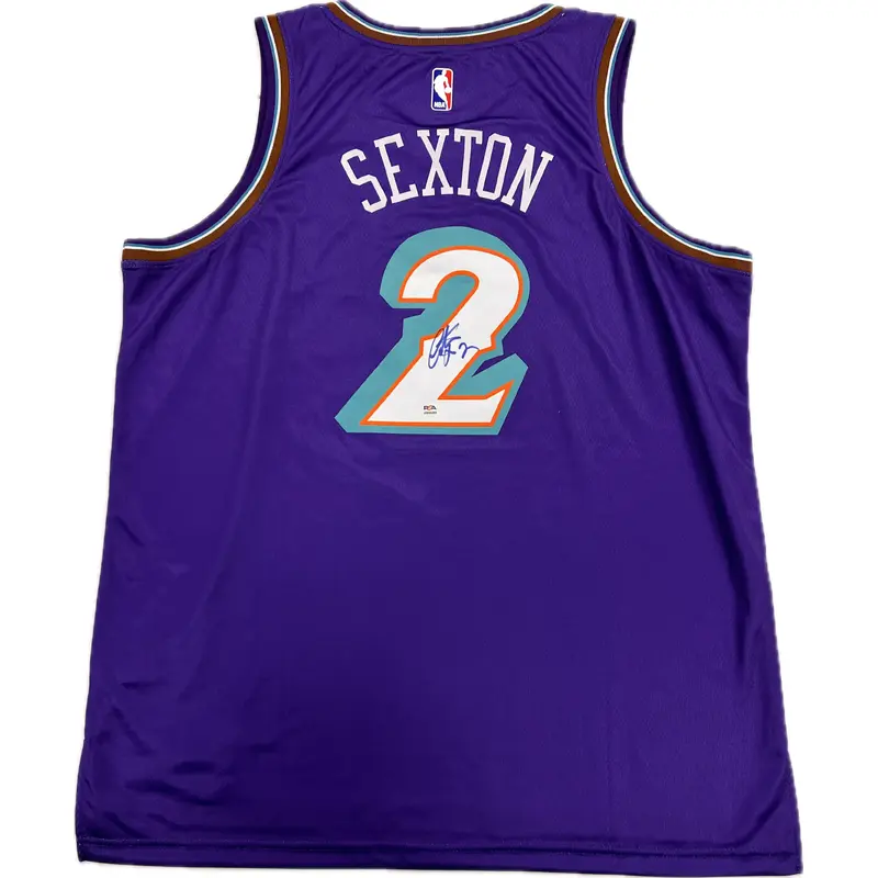 Collin Sexton Signed Jersey PSA/DNA Utah Jazz Autographed