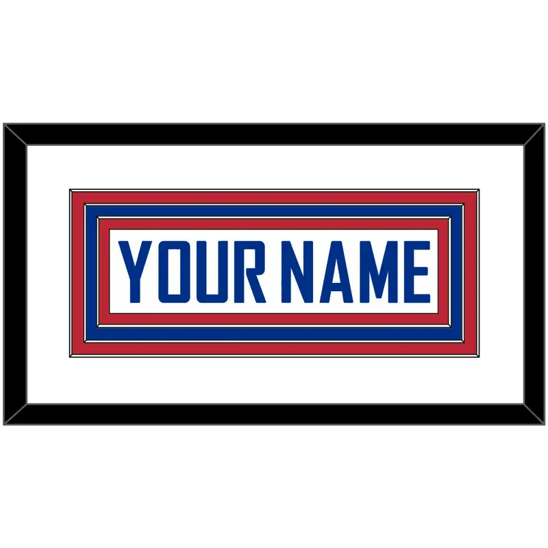 United States Mens Hockey Nameplate - 2010 Olympics Alternate White - Triple Mat 2