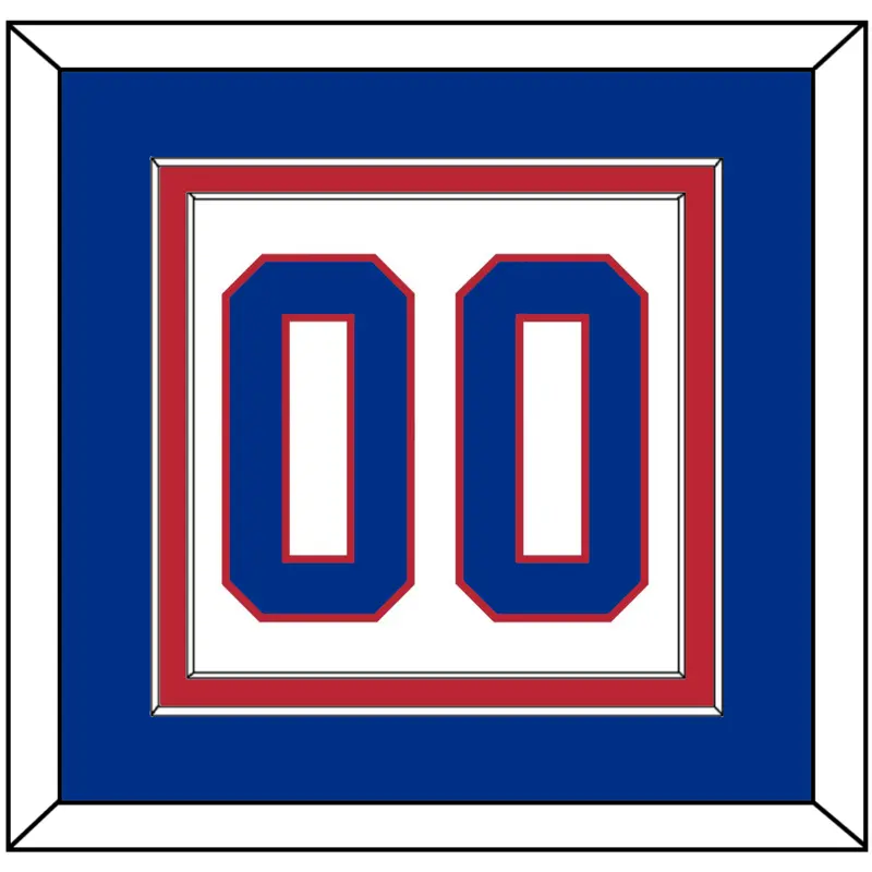 United States Mens Hockey Number - 2010 Olympics Alternate White - Double Mat 3