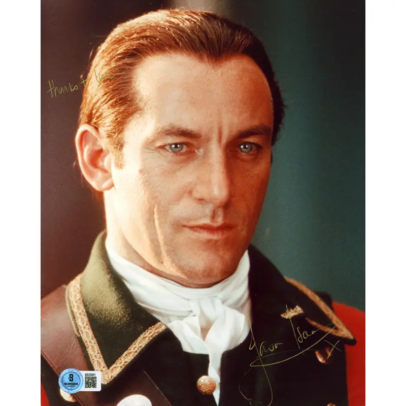 Jason Isaacs The Patriot "Thanks & Love" Signed 8x10 Vertical Photo BAS #BS20851