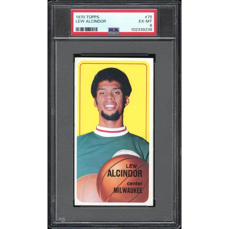 Lew Alcindor 1970 Topps #75 PSA 6 Ex-Mt 9238