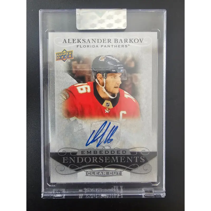 2019-20 Upper Deck Clear Cut - Embedded Endorsements - Aleksander Barkov #EE-BA /99