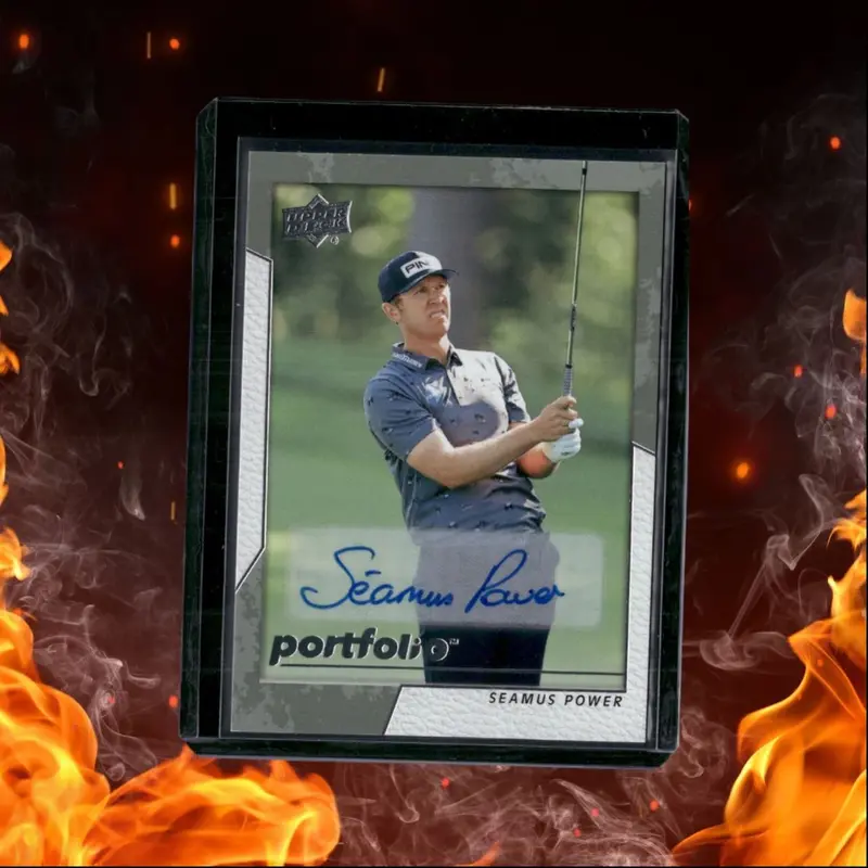 2024 Upper Deck Portfolio Seamus Power Color Photos Auto #76