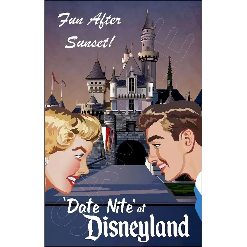Disneyland Date Night #2 Poster 11X17 - 1243