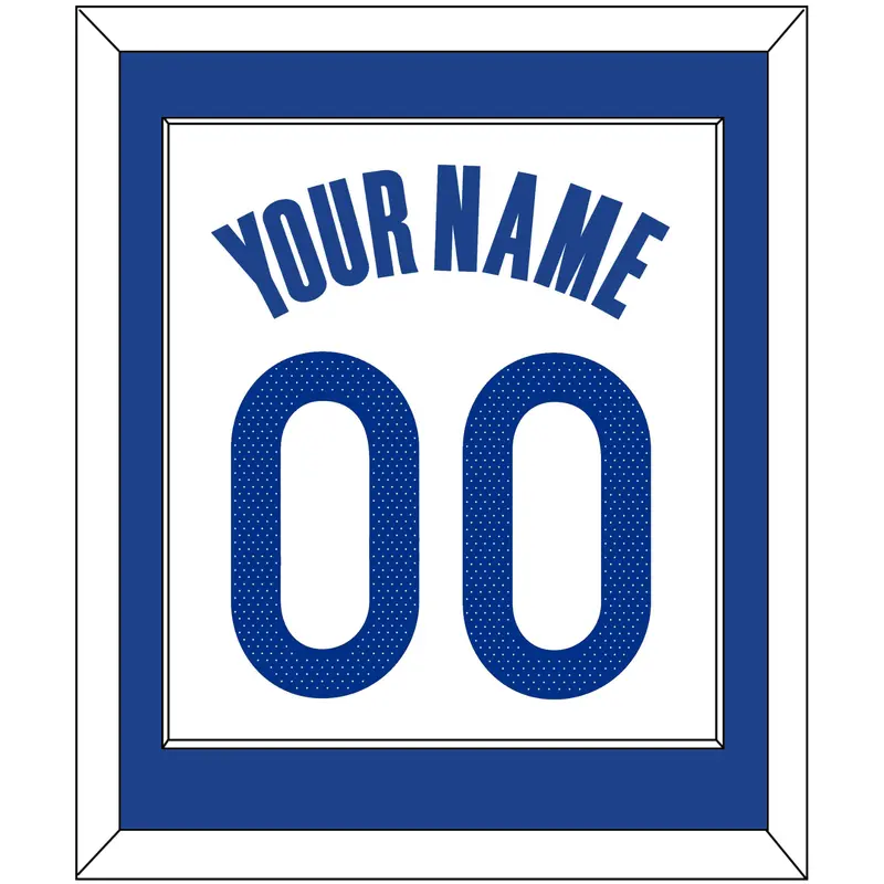 Golden State Name & Number - White Association - Single Mat 1