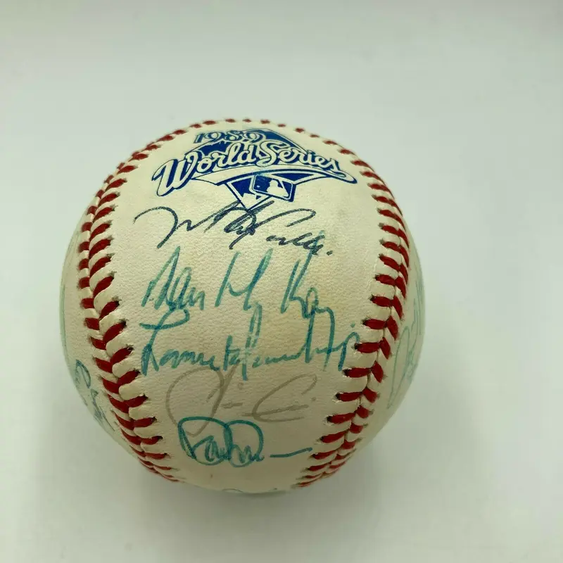 1989 Oakland A's Athletics World Series Champs Team Signed WS Baseball JSA COA