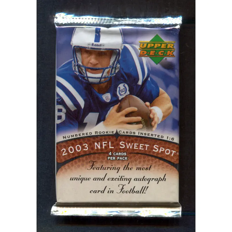 2003 Upper Deck Sweet Spot Football Unopened Pack (Hobby) (4)