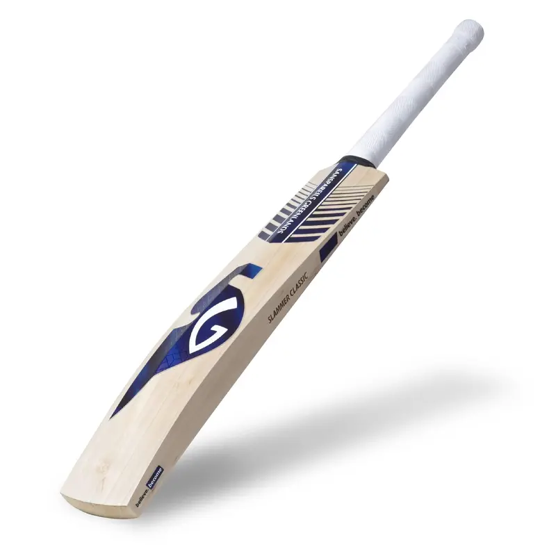 SG Slammer Classic Traditionally Shaped English Willow Cricket Bat (Leather Ball)