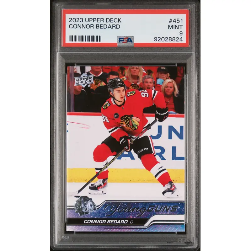 Connor Bedard 2023 Upper Deck #451 PSA 9 Mint 8824