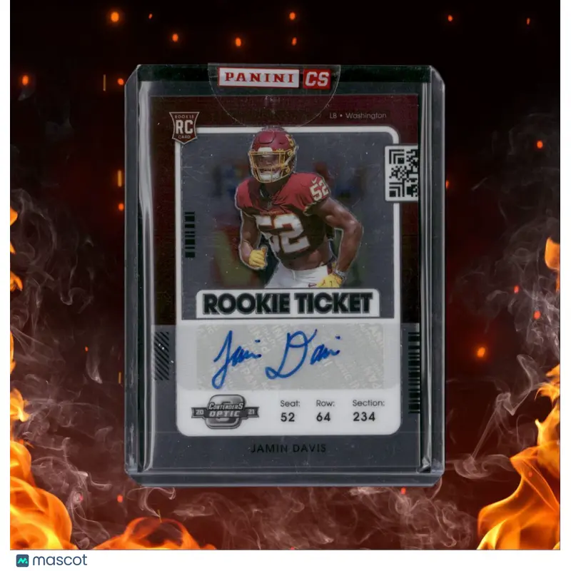 2021 Contenders Optic Jamin Davis Ticket Rookie Auto #151