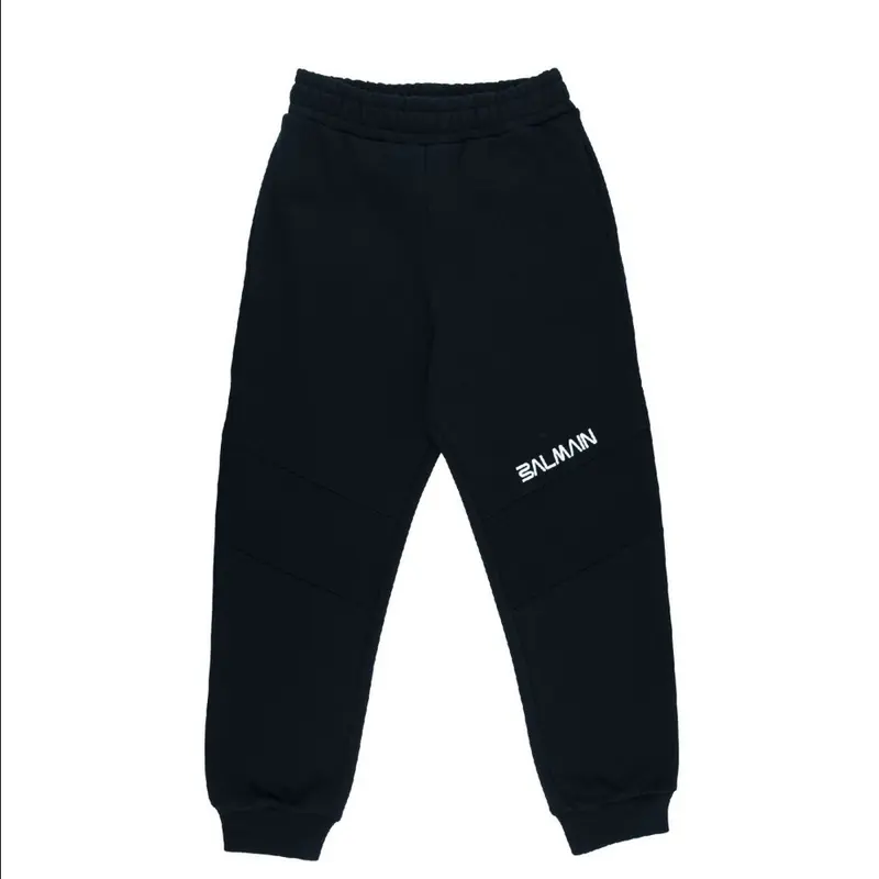 BALMAIN PANTS WOMEN W/ KNEE DETAIL LOGO BT6Q30 930AV
